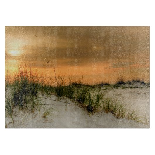 Planche À Découper Mouettes au lever de soleil (Devant)