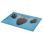 Planche À Découper Moule amusante travaillant sur l'illustration de d (Coin)