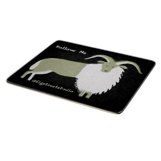 Planche À Découper Mountain Chèvre Art Cutting Board (Coin)