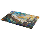 Planche À Découper Mountain Landscape Glass Cutting Board (Coin)