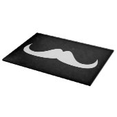 Planche À Découper Moustache Cool blanc guidon personnalisable (Coin)