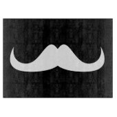 Planche À Découper Moustache Cool blanc guidon personnalisable (Devant)
