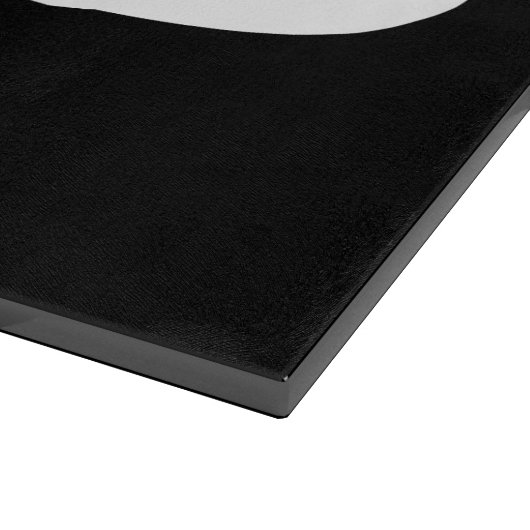 Planche À Découper Moustache Cool blanc guidon personnalisable (Coin)