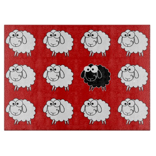 Planche À Découper Moutons noirs (Devant)