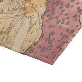 Planche À Découper Mucha Art nouveau femme beauté (Coin)