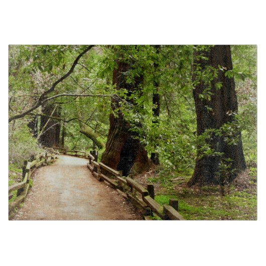 Planche À Découper Muir Woods Path II Nature Photography (Devant)