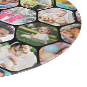 Planche À Découper Multi Photo Collage Simple Moderne Hexagon Motif (Coin)