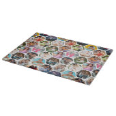Planche À Découper Multi Photo Collage Simple Moderne Hexagon Motif (Coin)