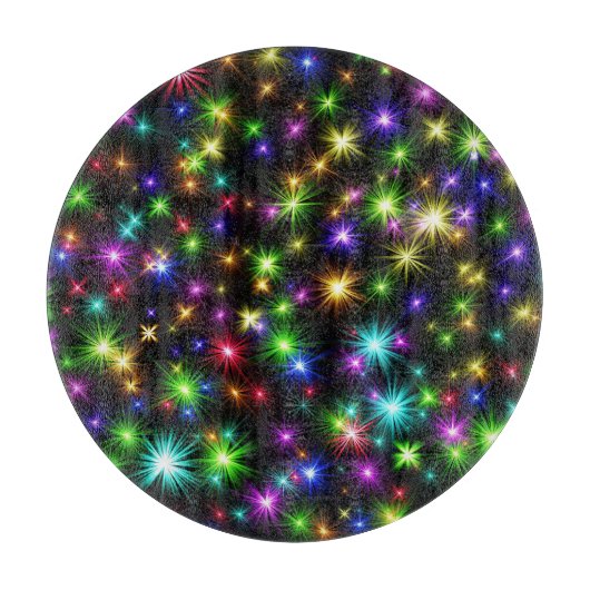 Planche À Découper Multicolor Christmas Star Rays-57191 (Devant)