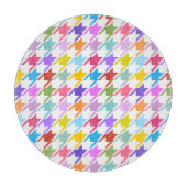 Planche À Découper Multicolor Houndstooth+Motif blanc (Devant)