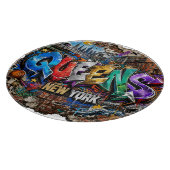 Planche À Découper Mur d'art graffiti Queens New York (Coin)