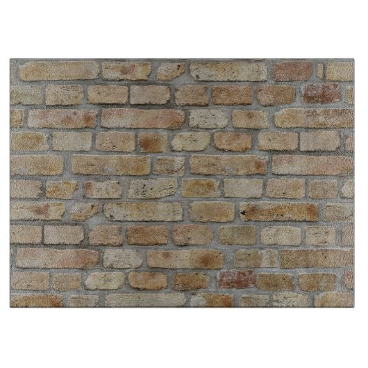 Planche À Découper Mur de briques brunes Un design original (Devant)