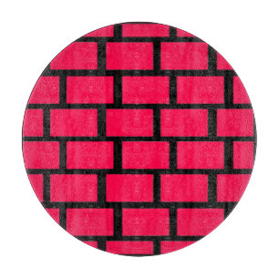 PLANCHE À DÉCOUPER MUR EN BRIQUE ROUGE