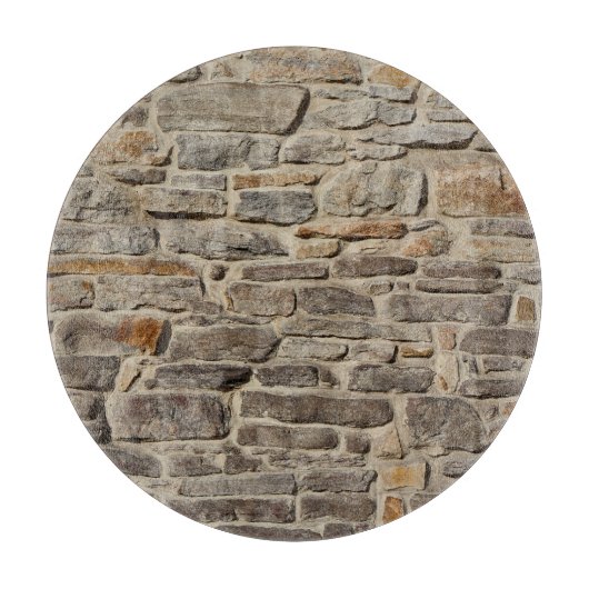 Planche À Découper Mur en pierre rustique, décoration texturée (Devant)