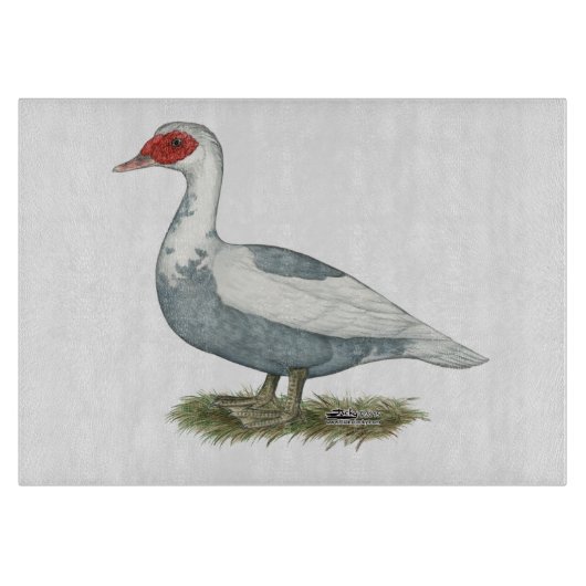 Planche À Découper Muscovy Blue pied Duck (Devant)