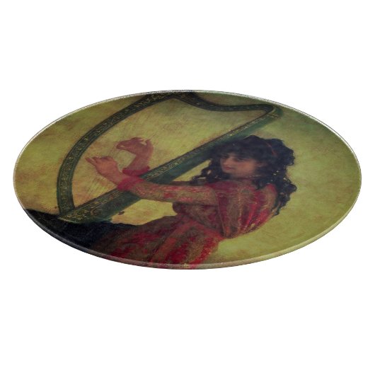 Planche À Découper Muse Jouer à la harpe (Coin)