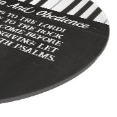 Planche À Découper Music Piano Keys Black & White Bible Verse (Coin)