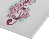 Planche À Découper Musical treble clef notes with sakura flowers (Coin)