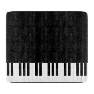 PLANCHE À DÉCOUPER MUSIQUE DE PIANO
