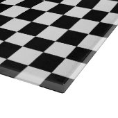 Planche À Découper Musique et damier noir et blanc (Coin)