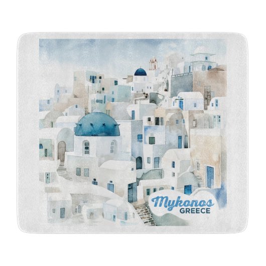 Planche À Découper Mykonos Grèce (Devant)