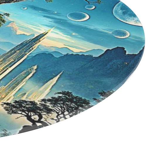 Planche À Découper Myssel Tree City Dreamscape (Coin)