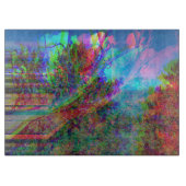 Planche À Découper Mystic Abstract Tree Art Ocean Blue (Devant)