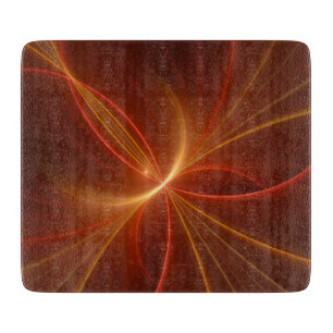 Planche À Découper Mystique Abstrait Fractal Art Moderne Couleurs cha
