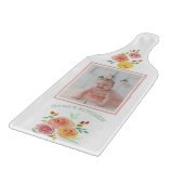 Planche À Découper Nana's Kitchen Aquarelle Rose Photo (Coin)