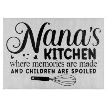 Nana's Kitchen Glass Cutting Board