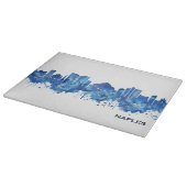 Planche À Découper Naples Italie Skyline Blue (Coin)
