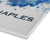 Planche À Découper Naples Italie Skyline Blue (Coin)