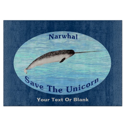 Planche À Découper Narwhal - Sauvez la Licorne (Devant)