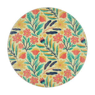 Planche À Découper Nature Foliage : Floral Motif sans joint.