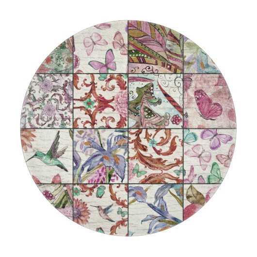 Planche À Découper Nature Patchwork : Chic Arrière - plan sans coutur (Devant)