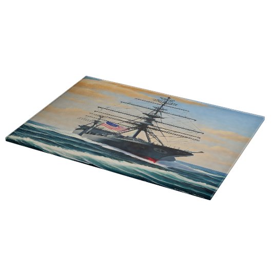 Planche À Découper Naval Naval Naval Glass Cutting Board (Coin)