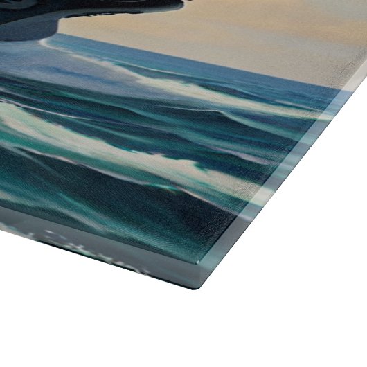 Planche À Découper Naval Naval Naval Glass Cutting Board (Coin)