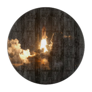 Planche À Découper Navette spatiale Terre Orbitale Nuit Spacecraft Ca