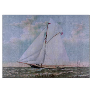 Planche À Découper Navire de voile antique sloop yacht voilier océan