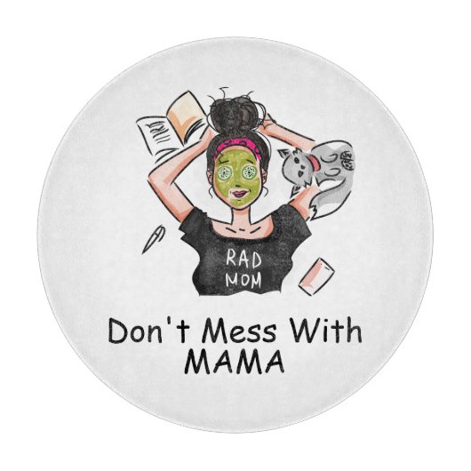 Planche À Découper N'ayez pas de mal avec maman (Devant)