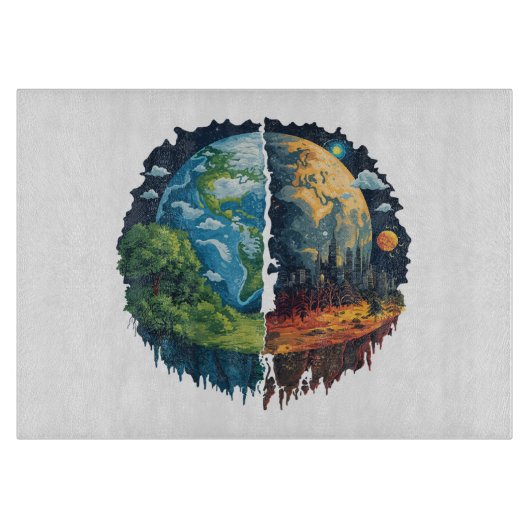 Planche À Découper Ne tuons pas la planète (Devant)