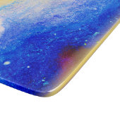 Planche À Découper Nebula Stars Bleu, Jaune et Lait Blanc. Commandez  (Coin)