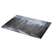 Planche À Découper Neige Fraîche Sur Foudre Rapide (Coin)