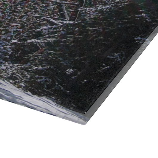 Planche À Découper Neige Fraîche Sur Foudre Rapide (Coin)