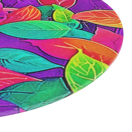 Planche À Découper Neon Feuilles : Flux de dessin (Coin)