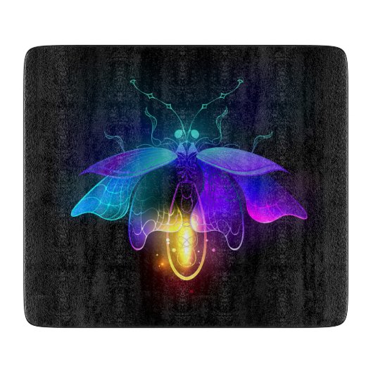 Planche À Découper Neon Firefly sur noir (Devant)