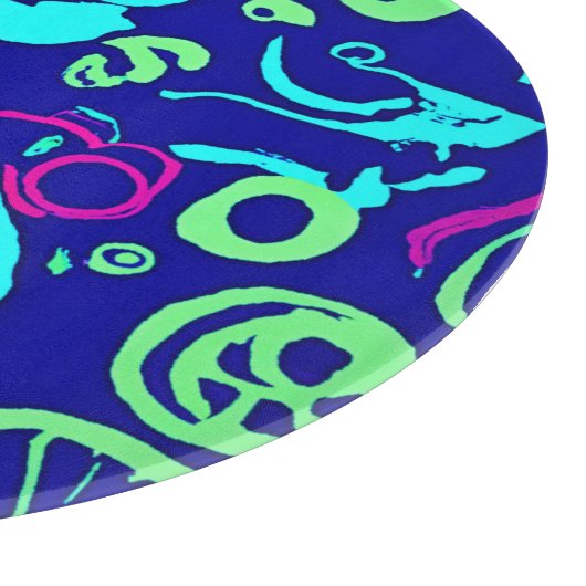 Planche À Découper Neon Fruits Art Motif (Coin)