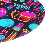 Planche À Découper Neon Géométrique Abstrait (Coin)