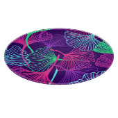 Planche À Découper Neon Gingko Feuilles : Floral brillant. (Coin)