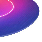 Planche À Découper Neon Glow Circle Abstract Art (Coin)